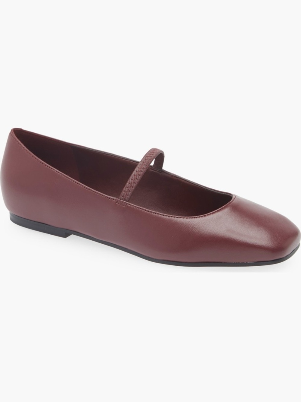 Marc Fisher Burgundy Mary Jane Flats